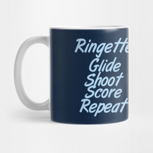 Ringette: Glide, shoot, score, repeat. Mug